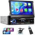 7" Flip Out Touchscreen Car Stereo with Wireless Carplay Android Auto Bluetooth AM/FM USB N5612