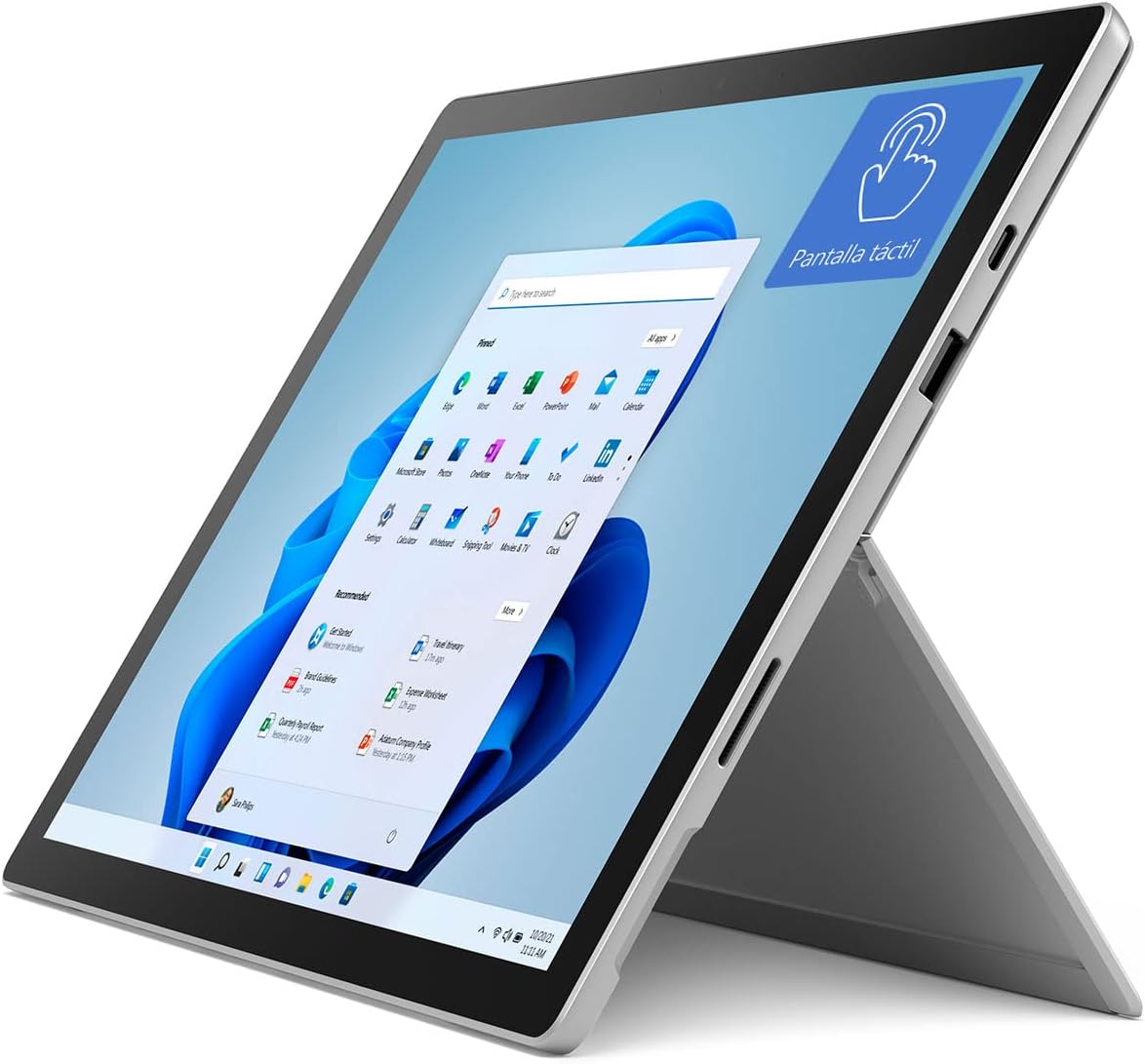 Surface Pro 128GB i5-1135G7 8GB RAM 12.3-inch Touchscreen Wi-Fi Quad-Core i5 Windows 11 Home Platinum L30574
