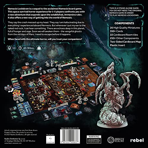 Cooperative Sci-Fi Horror Strategy Board Game Y774