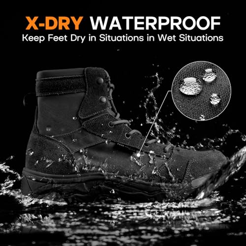 Men's Tactical Hiking Combat Work Boots 6 Inches H463