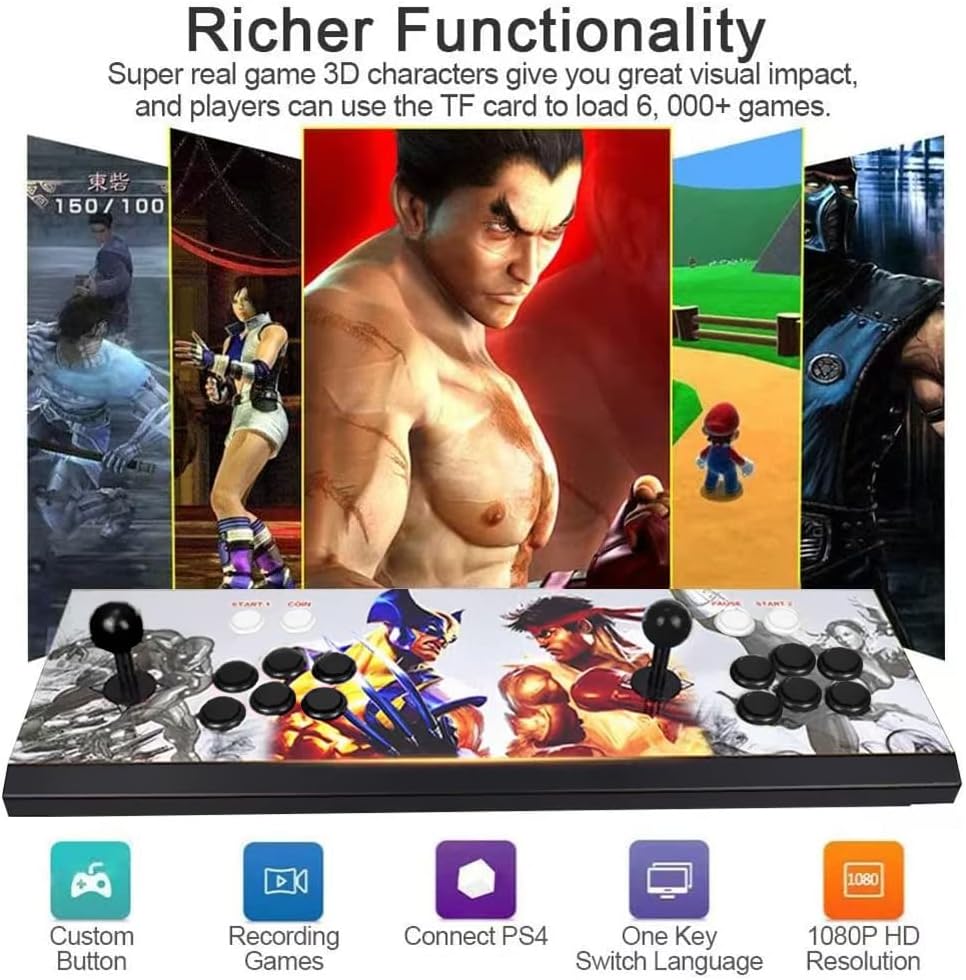 Arcade Game Console 1080P 8000 in 1 2 Players I9346