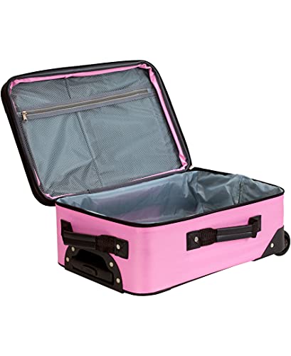Pink Expandable 2-Piece Softside Upright Luggage Set A441575