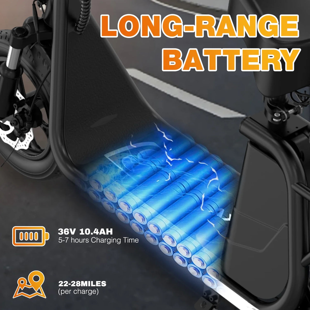 400W Motor 12" Pneumatic Tire Foldable Electric Scooter with Seat F628
