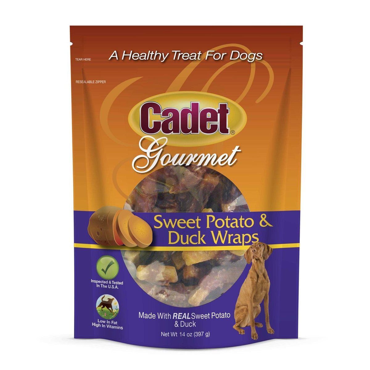 Sweet Potato & Duck Wraps Dog Treats F4609