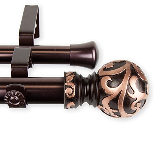 1" Gold Double Curtain Rod Q4588