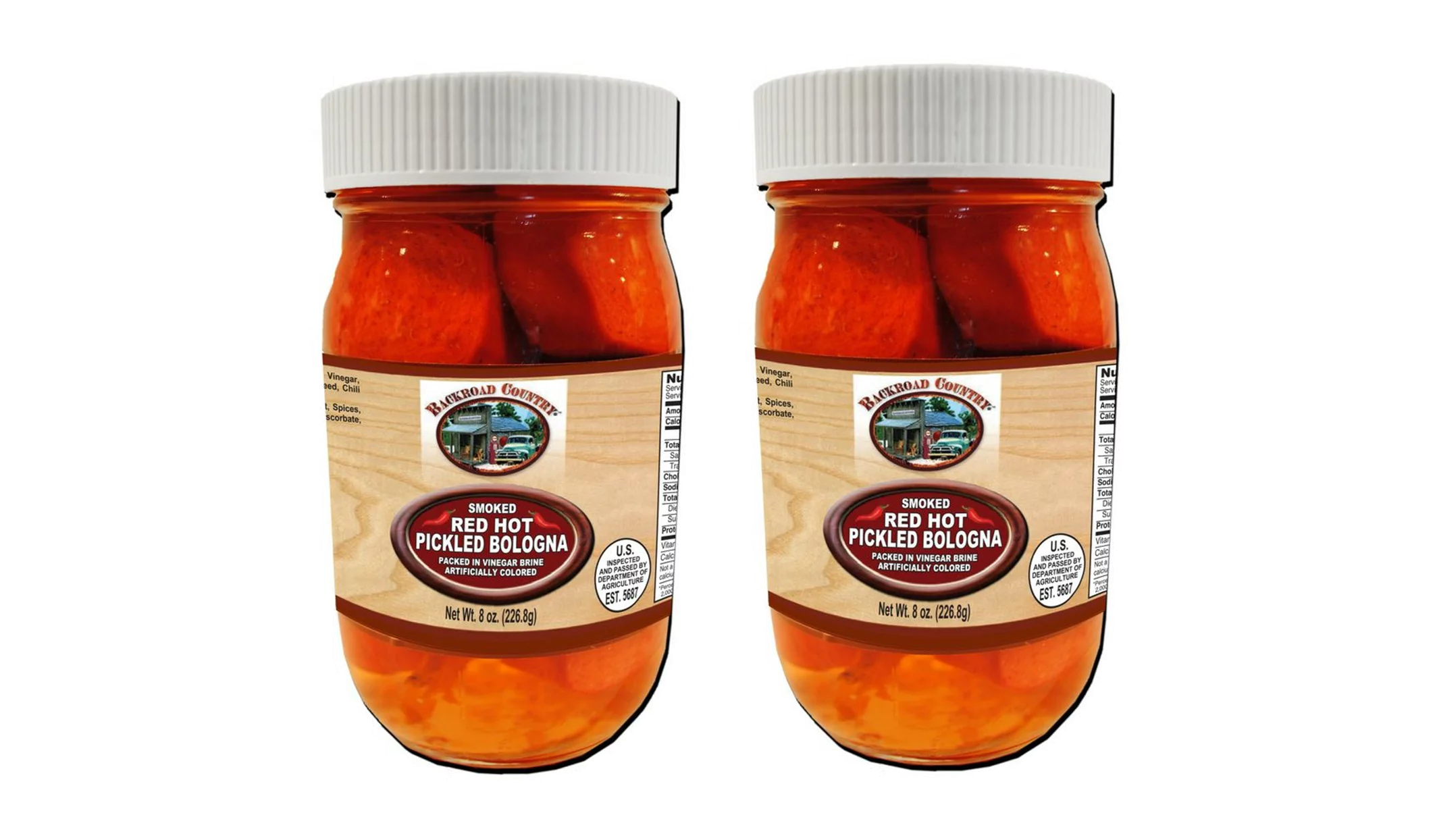 2-Pack 8 oz. Pickled Red Hot Bologna W389589