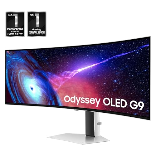 49" Curved OLED Gaming Monitor, 240Hz, 0.03ms, Height Adjustable Stand T723
