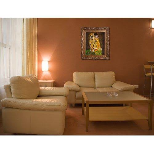 The Kiss Framed Hand Painted Oil on Canvas D29140