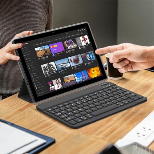 10 Inch 2 in 1 Tablet with Keyboard, 8 GB+128 GB+1 TB, Black R2890
