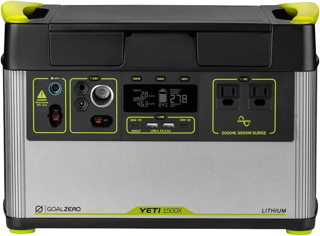 Portable Power Station 1516Wh Lithium Battery Generator 2000 Watt AC Inverter C296
