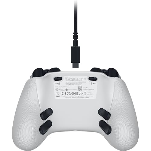 White Wireless Gaming Controller with 6 Remappable Buttons E65177