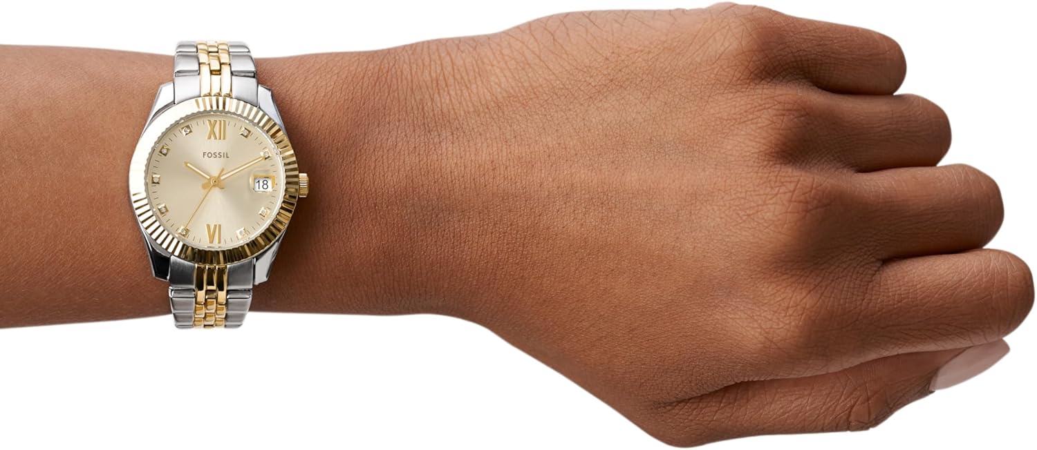 Gold Silver Stainless Steel Quartz Watch N772