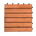 8-Slat Acacia Hardwood Interlocking Deck Tile M520