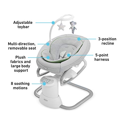 Versatile Baby Swing & Portable Rocker T6339