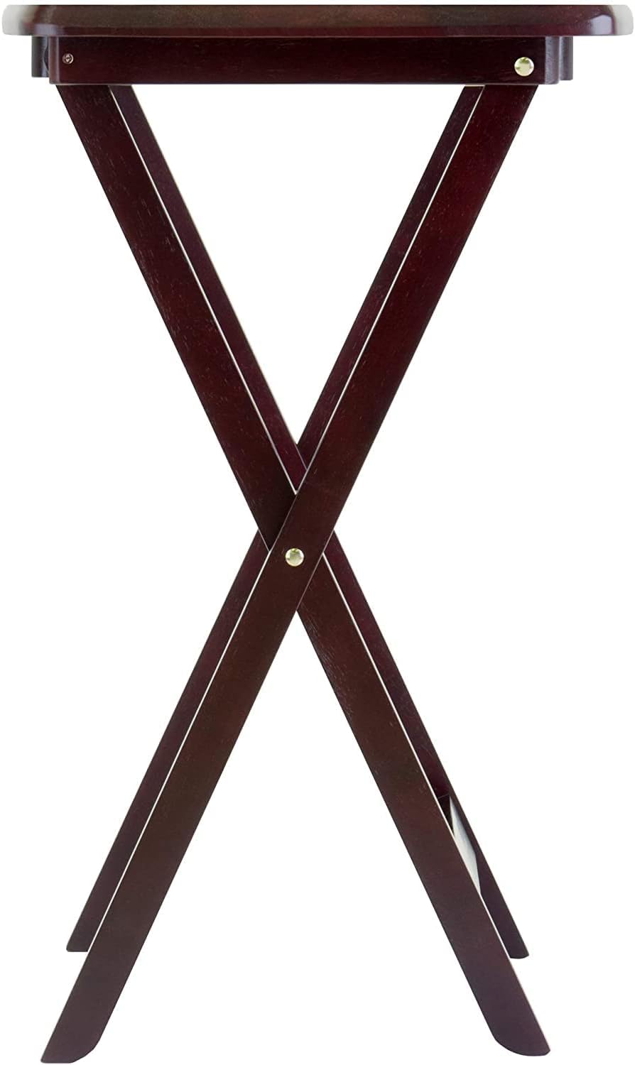 Espresso Folding Wooden Tray Table X848