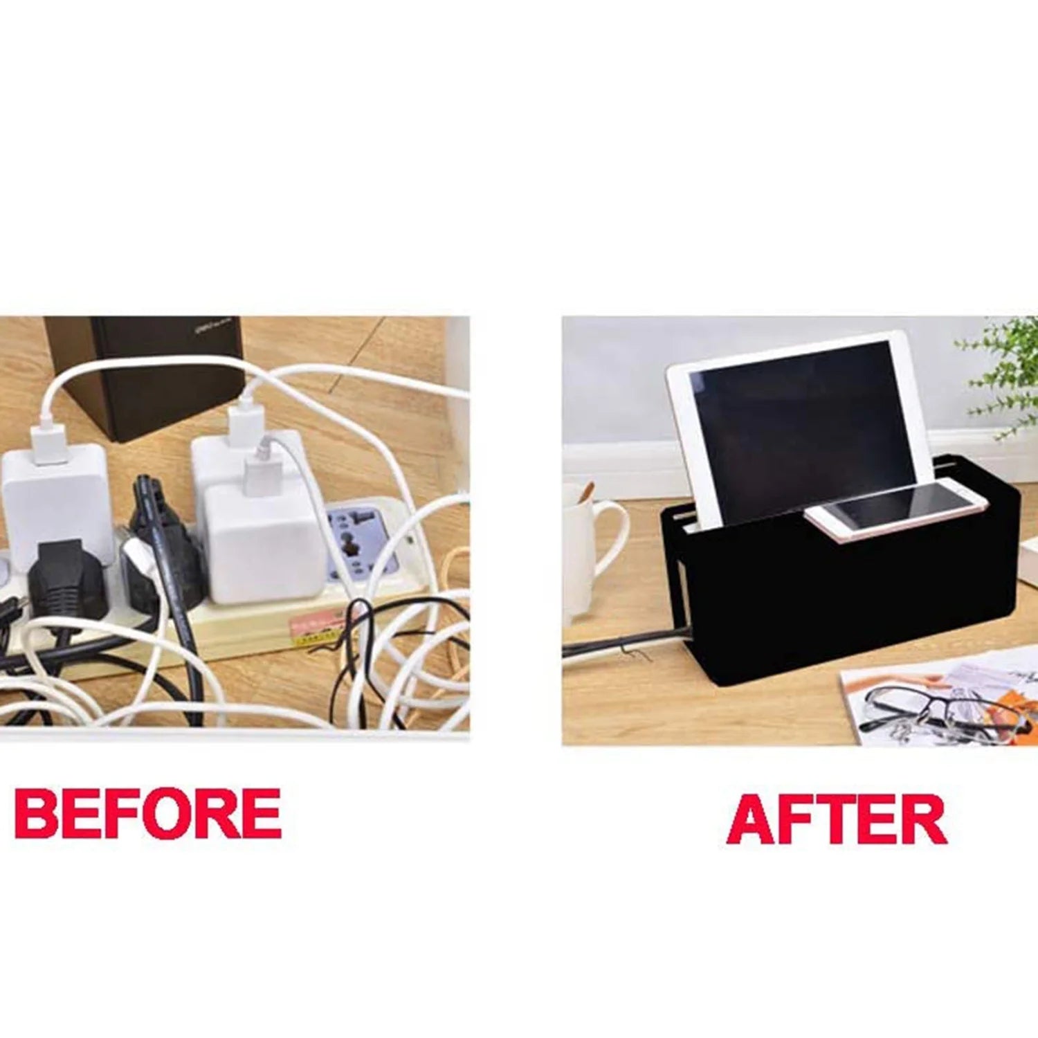 Black Cable Management Box Q730668