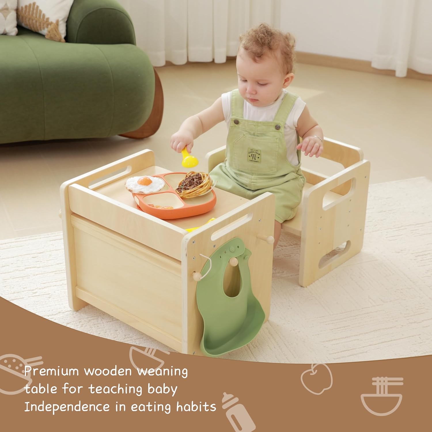 Montessori Weaning Table and Chair Set H57632