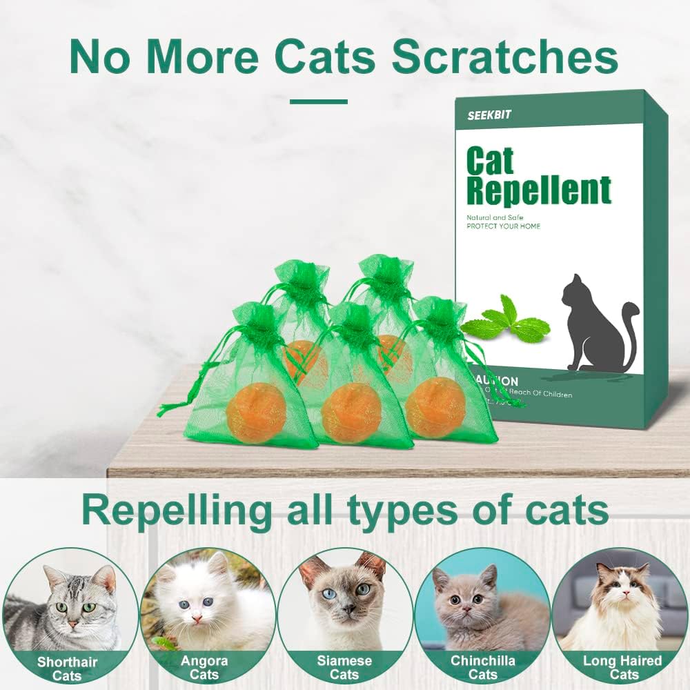 10 Pack Natural Peppermint Oil Cat Deterrent U295