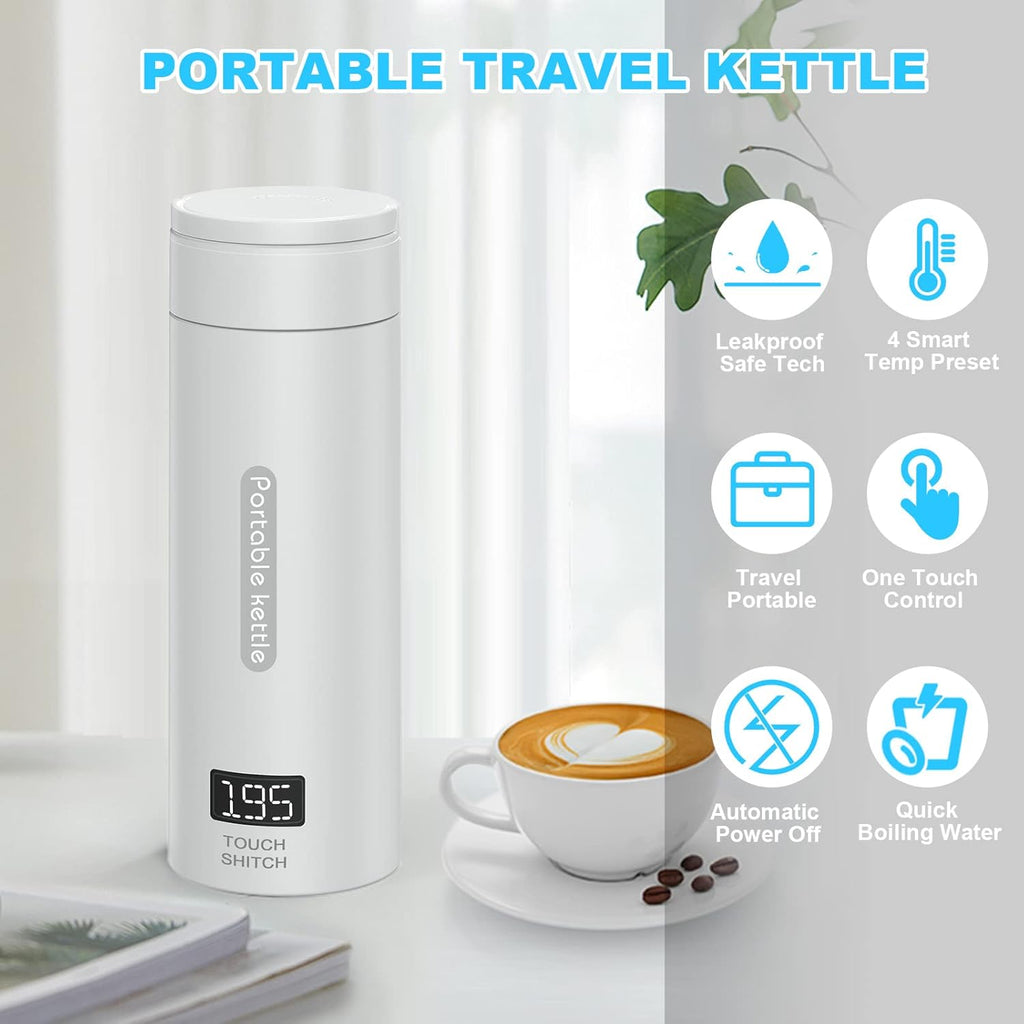 380ml Portable Electric Tea Kettle with Auto Shut-Off D4216