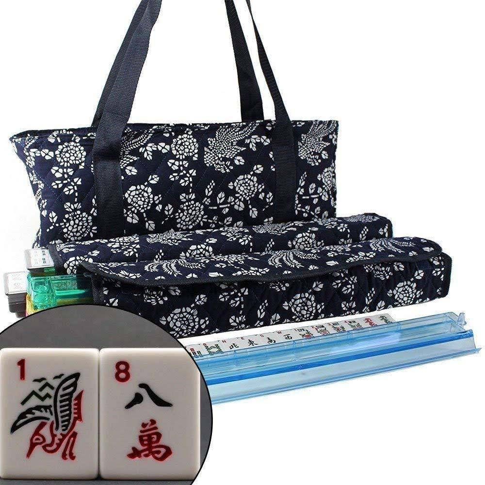 Blue Phoenix 166 Tiles American Mahjong Set with Soft Bag O188