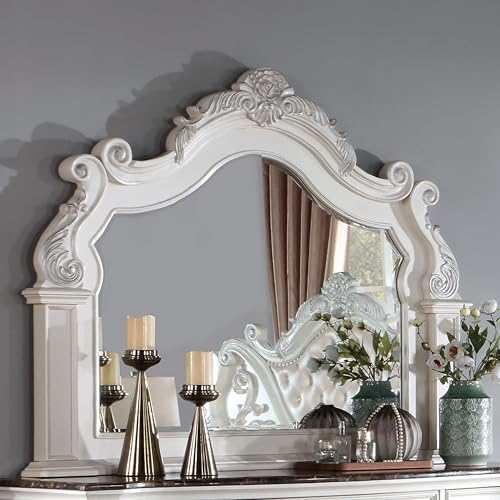 King-Size Wood 5-Piece Bedroom Set with Button-Tufted Headboard G78146