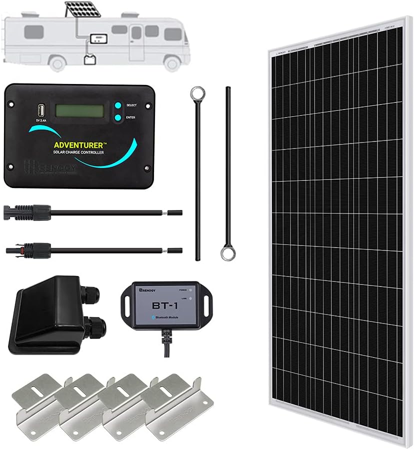 400 Watts 12 Volts Monocrystalline Solar Kit with Charge Controller L72822