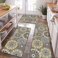 Farmhouse Kitchen Rugs Sets of 3, Non Slip Washable Kitchen Mat R25529