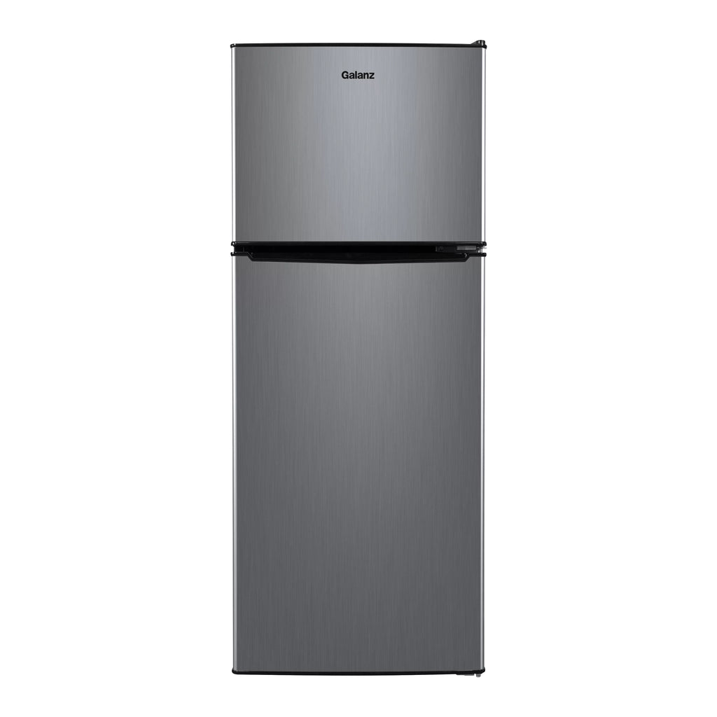 Stainless Steel Two Door Mini Refrigerator with Freezer S955