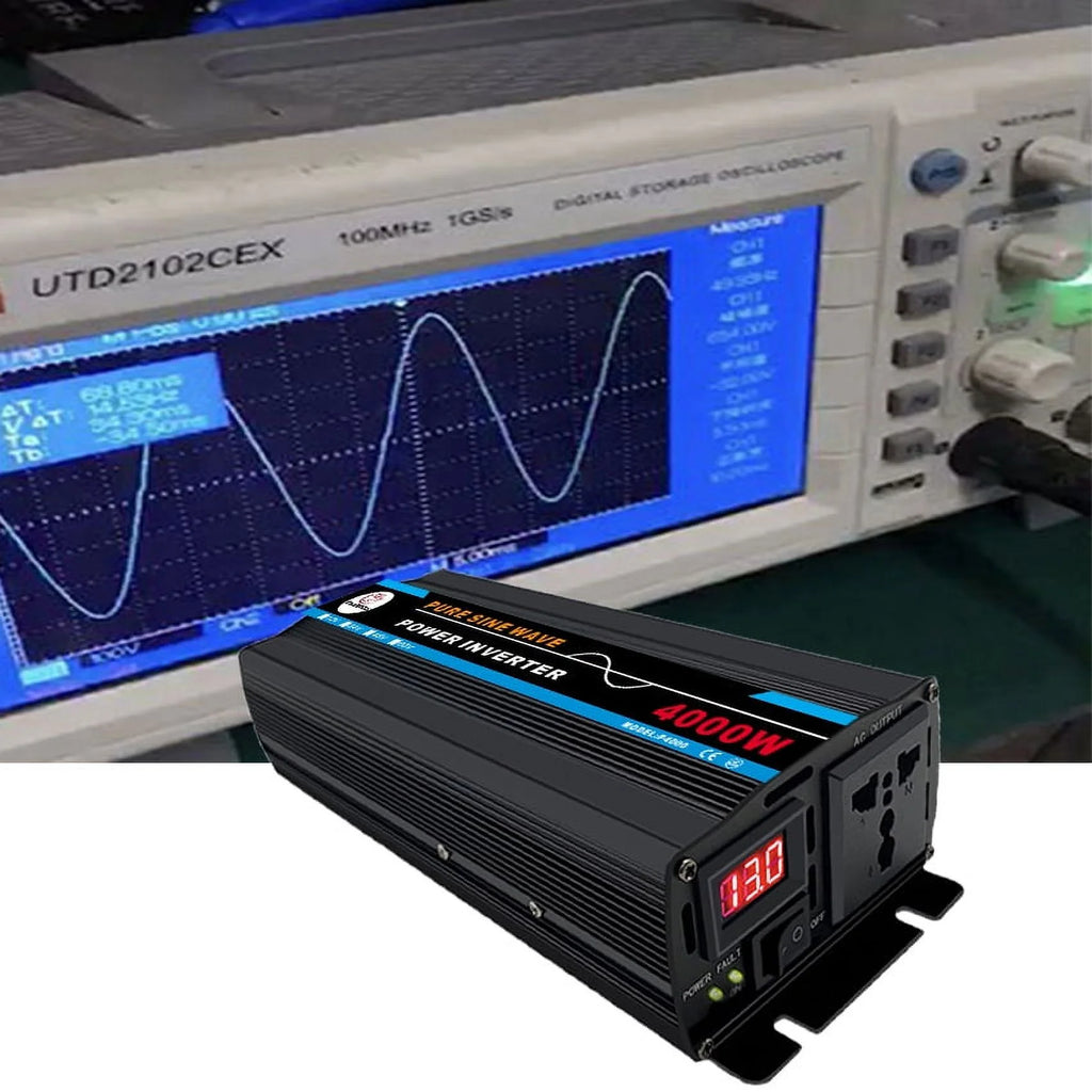 4000W Pure Sine Wave Power Inverter DC12V to AC 120V N213775
