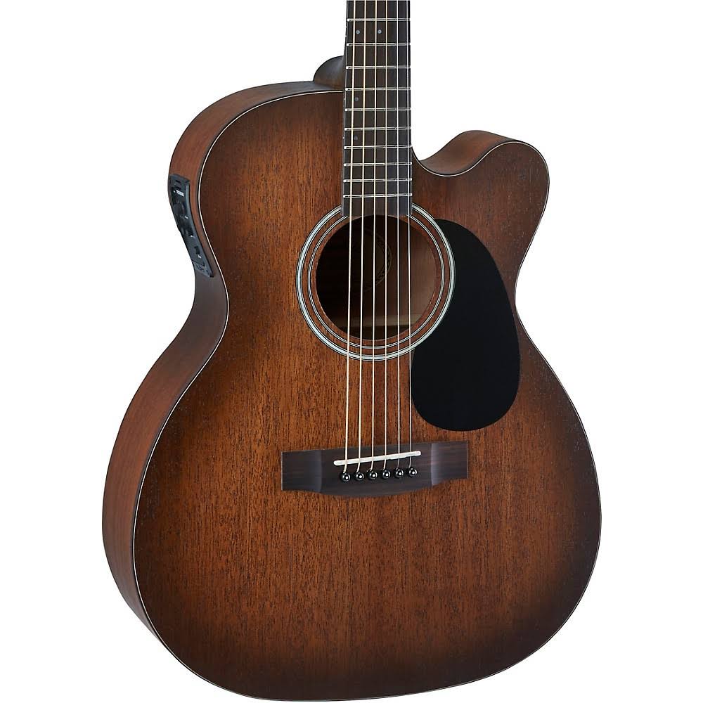 Solid Top Mahogany Auditorium Acoustic-Electric Guitar Edge Burst D553257