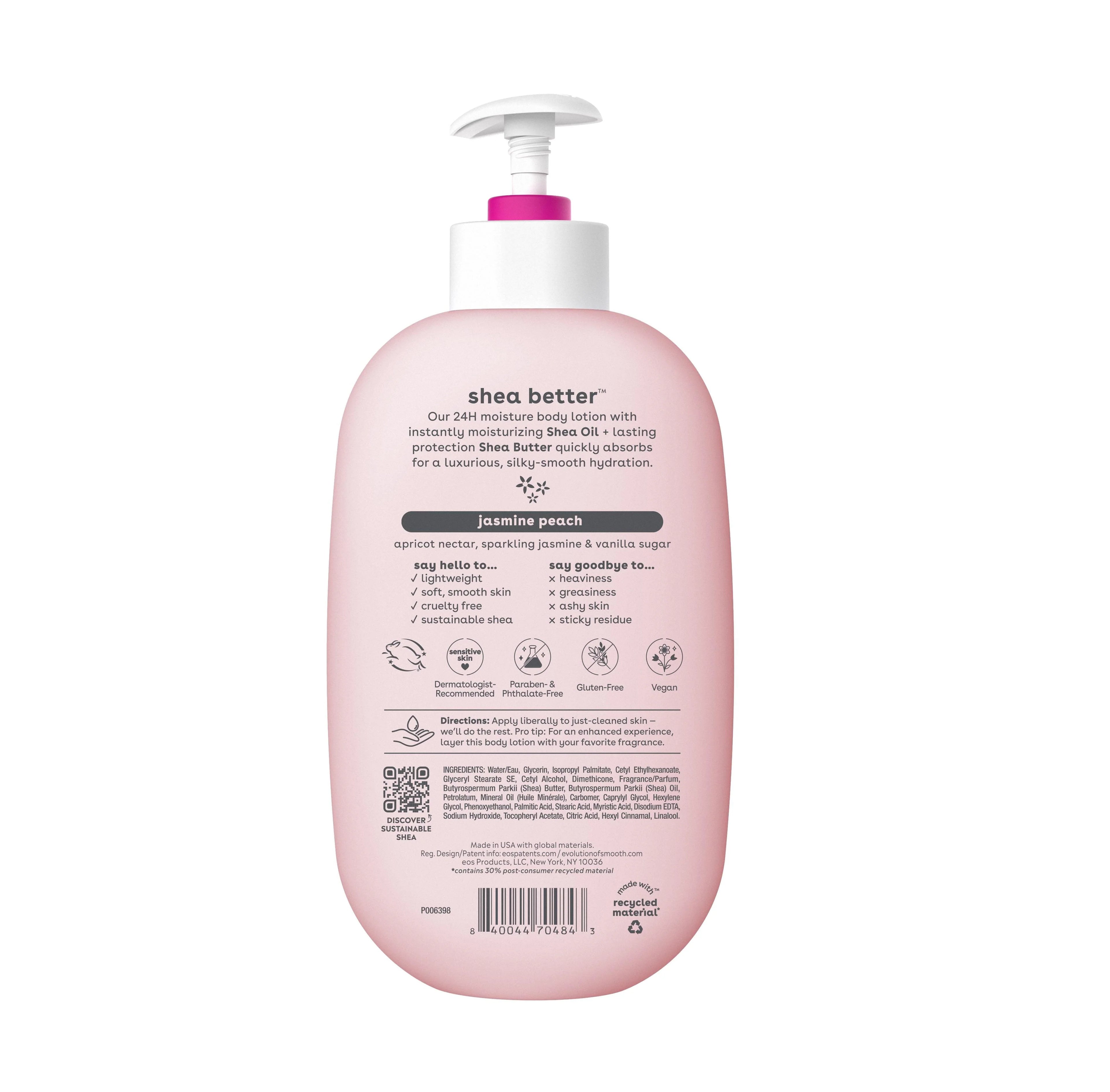 Shea Body Lotion Jasmine Peach, 16 fl oz W90328