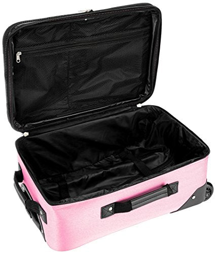 Pink Expandable 2-Piece Softside Upright Luggage Set A441575