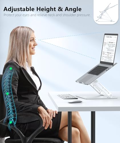Adjustable Laptop Stand with Non-Slip Mat T190468