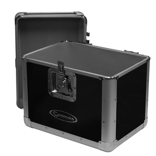 Black Record Utility Case for 70 12" Vinyl Records F984158