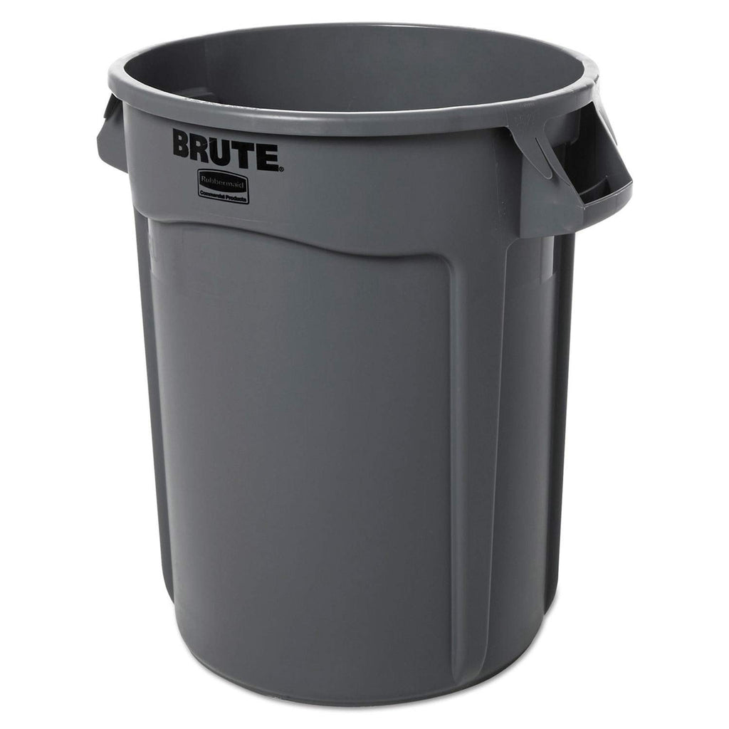 32 gallon Gray Commercial-Grade Trash Can R288