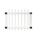 White Vinyl Picket Fence Gate D728729