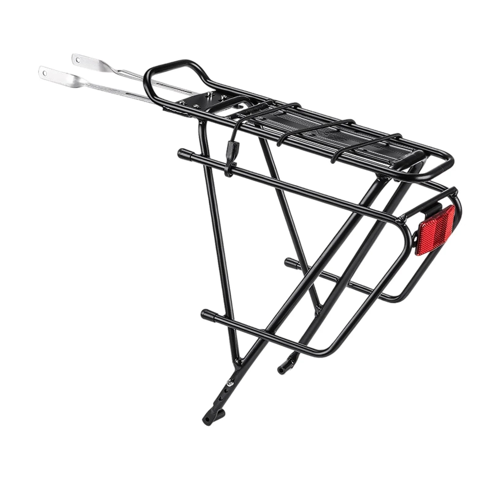 Black Durable Bike Cargo Rear Rack with Reflector O915888