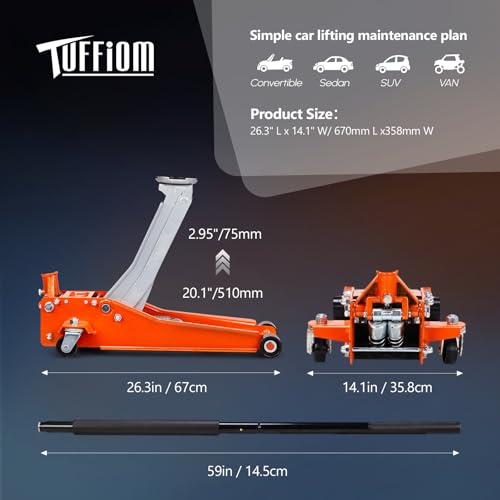 3 Ton Low Profile Floor Jack H708