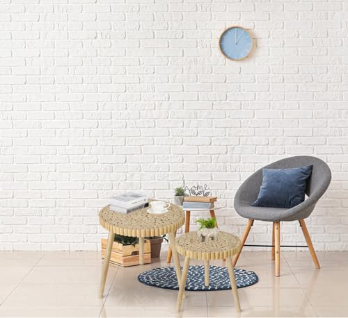 Black Small Round Rattan Side Table Z8440