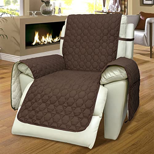 Beige 30 Inch Waterproof Recliner Chair Cover U357