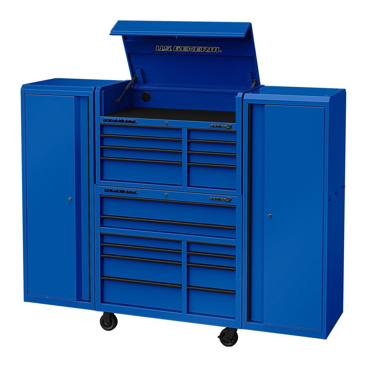 42 in. x 22 in. Blue Roll Cab V179