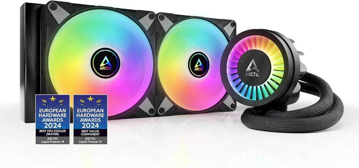 Black 280 CPU AIO Water Cooler J8676
