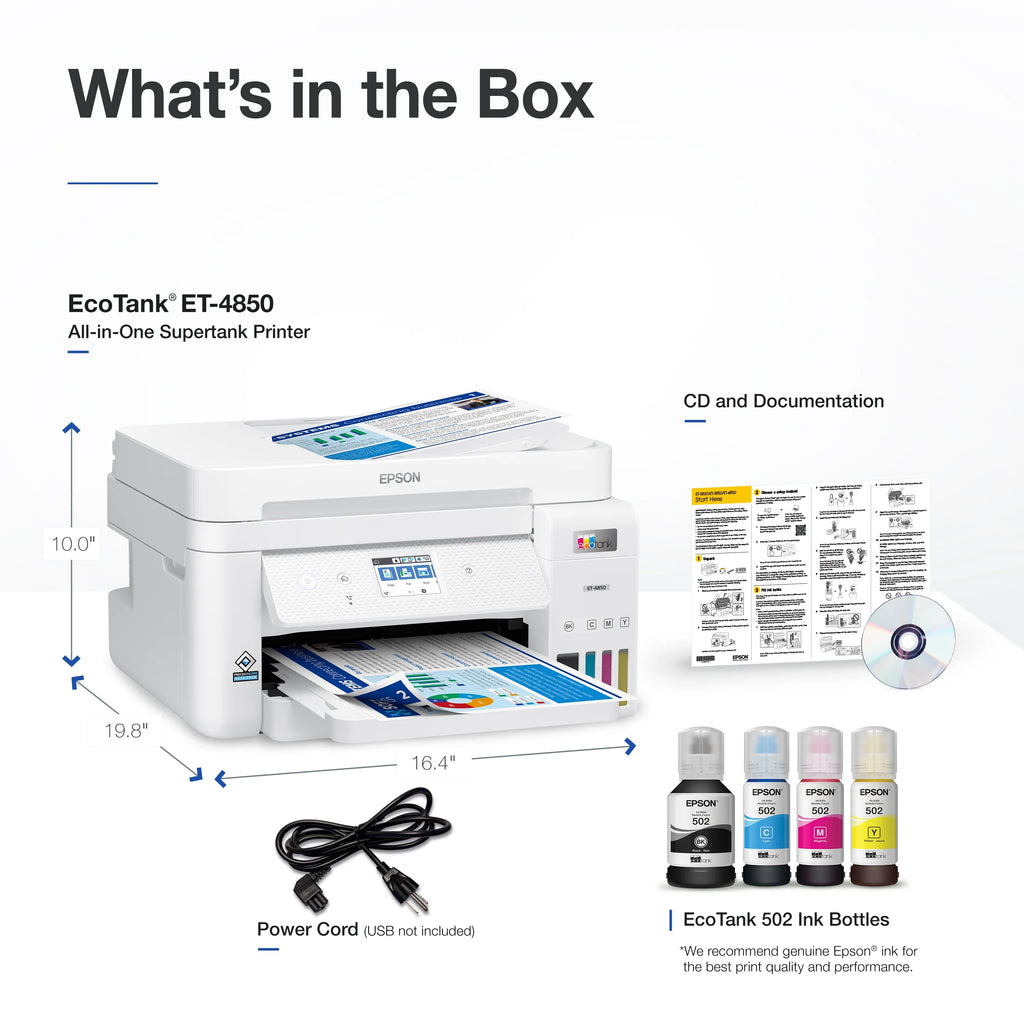 White All-in-One Supertank Printer R91640