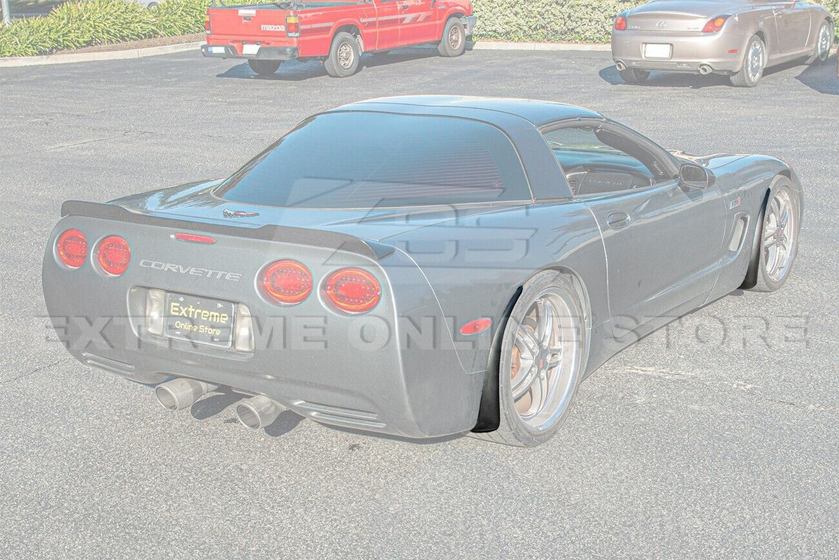 GM Factory XL Extended Style Front & Rear Side Splash Guards Mud Flap Pair ( ABS Plastic - Matte Black ) I79534