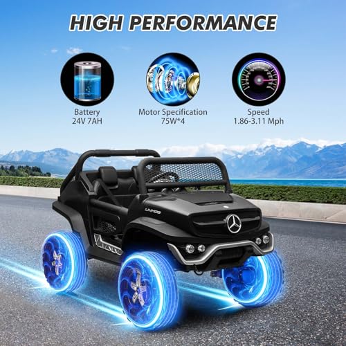 White 2 Seater 24V Battery Powered Ride On Truck W9215