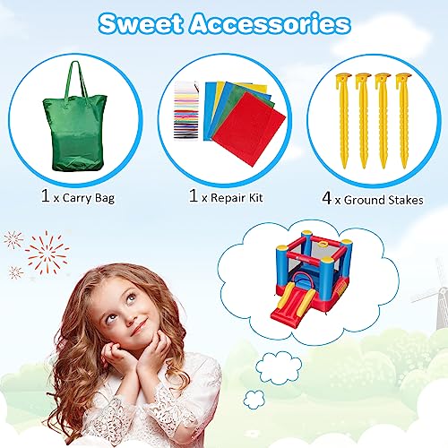 Inflatable Bounce House with Carry Bag, Repair Kit E156