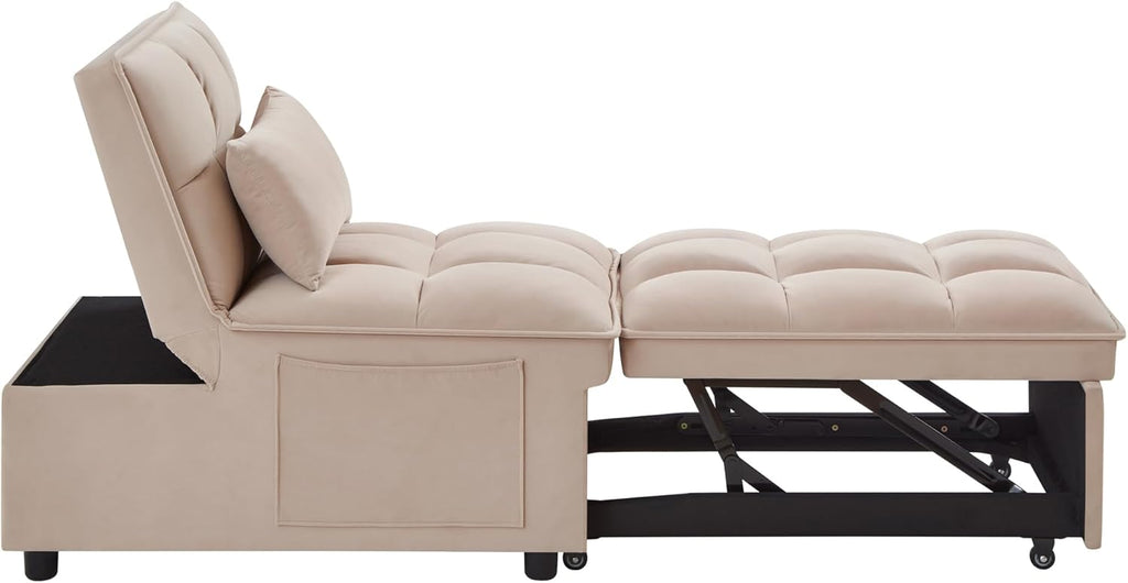 Gray Folding Single Sofa Bed C1156