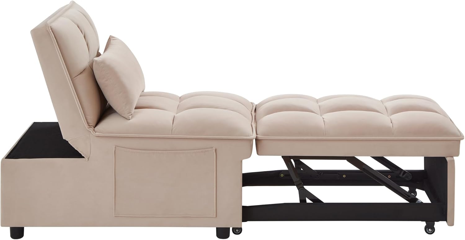 Gray Folding Single Sofa Bed C1156