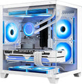 White Gaming PC with AMD Ryzen 5 5600X RTX 4060 16GB DDR4 RAM 1TB M.2 SSD X4555