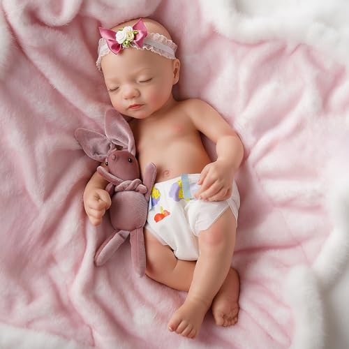 16 Inch Full Platinum Silicone Reborn Baby Doll K19365